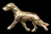 14K Gold Small Trotting Irish Wolfhound