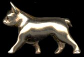 14K Gold Medium Trotting French Bulldog