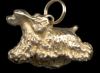 14K Gold Moving American Cocker Spaniel Charm for Charm Bracelet