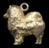 14K Gold Pomeranian Charm for Charm Bracelet
