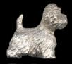 14K Gold West Highland White Terrier (Westie) Charm #2 for Charm Bracelet