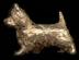 14K Gold Small Trotting Australian Terrier