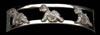 14K Gold Dog Jewelry Bichon Frise Open Cuff Bracelet