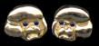 14K Gold Dog Jewelry Bichon Frise Head Earrings
