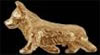 14K Gold Dog Jewelry Pembroke Welsh Corgi Small Trotting 