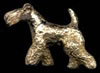 14K Gold Dog Jewelry Kerry Blue Small Trotting for Pin or Pendant