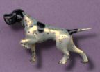 18K Gold and Enamel Large Pointer Pointing