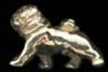 14K Gold Dog Jewelry Pug  Small Trotting Pug for Pin or Tie Tack
