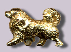 14K Gold Small Trotting Great Pyrenees